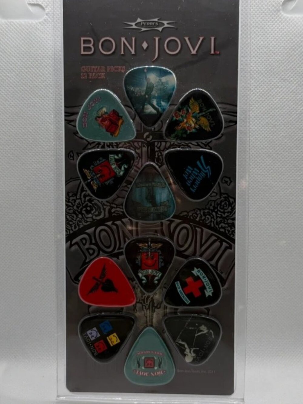 Bon Jovi 2011 Tour Guitar Picks – Perri's Leathers – 12 Pack